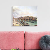 Pont Neufの表示, 1832 キャンバスプリント (インサイチュ (リビング))