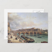 Pont Neufの表示， 1832 ポストカード (正面/裏面)