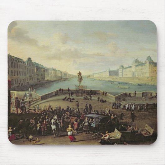 Pont Neuf、パリ1665-69年 マウスパッド (正面)