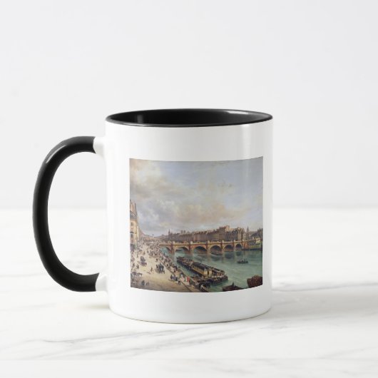 Pont Neuf 1832年の眺め マグカップ (左)