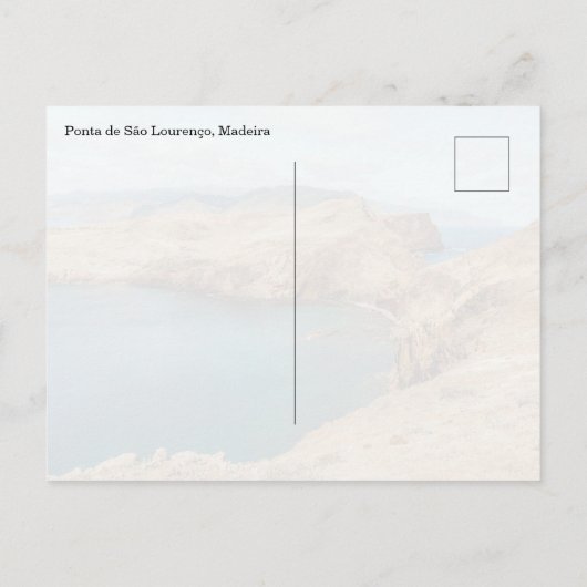 Ponta de São Lourenço Madeira View ポストカード (裏面)