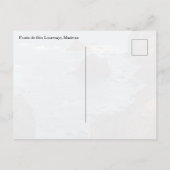 Ponta de São Lourenço, modern Madeira photo ポストカード (裏面)