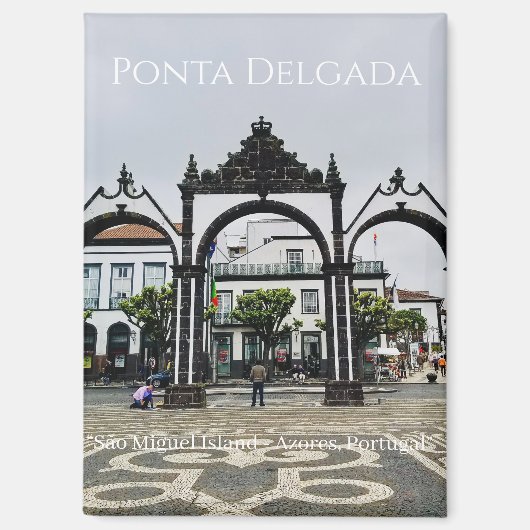 Ponta Delgada, Azores - São Miguel Island Portugal マグネット (正面)