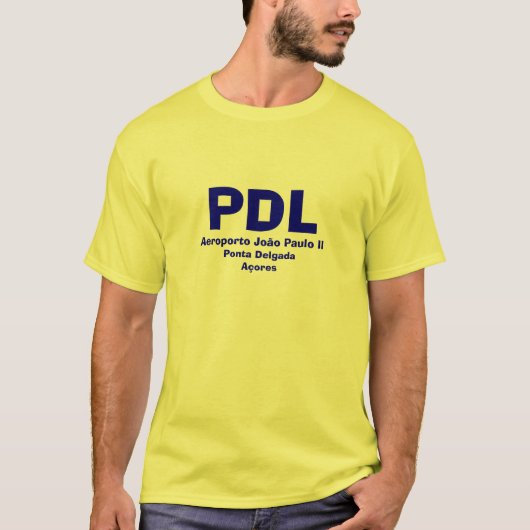 Ponta Delgada* PDL空港Shirt Camisa de PDL Tシャツ (正面)