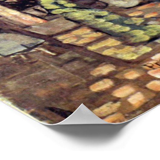 Ponte della Paglia, Venice by Maurice Prendergast ポスター (角)