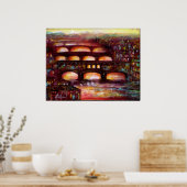 Ponte Vecchio and Other Bridges of Florence ポスター (キッチン)