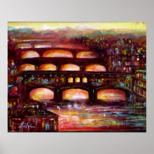 Ponte Vecchio and Other Bridges of Florence ポスター (正面)