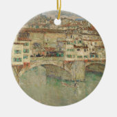 Ponte Vecchio | Childe Hassam セラミックオーナメント (正面)
