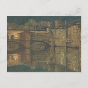Ponte Vecchio, Florence (キャンバス上の油) ポストカード