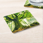 Ponthusのブナ スクエアペーパーコースター (アングル)