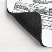 Pontiac Firebird TRANS AM 1977年 マウスパッド (コーナー)