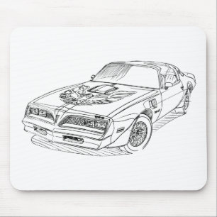 Pontiac Firebird TRANS AM 1977年 マウスパッド
