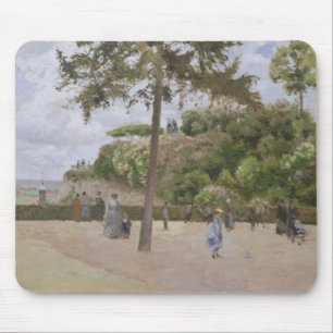 Pontoise 1874年の公共庭 マウスパッド