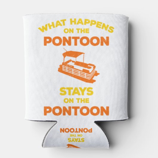 Pontoonで起こることPontoon Bに留まる 缶クーラー (裏面)