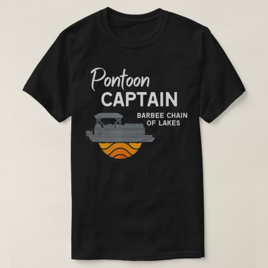 Pontoon Captain, Barbee Chain of Lake Tシャツ (デザイン正面)