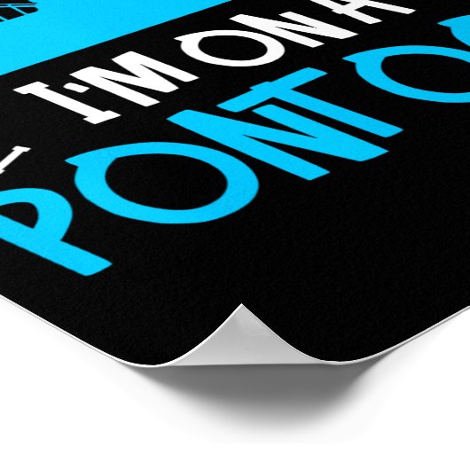 Pontoon Captain Boating Lake Gift  ポスター (角)