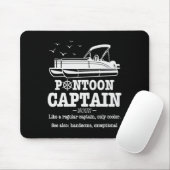 Pontoon Captain Definition Boat Life Funny Boating マウスパッド (マウス)