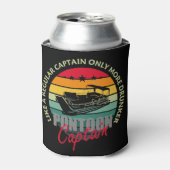 Pontoon Captain Gift Regular Captain Only More Dru 缶クーラー (缶正面)