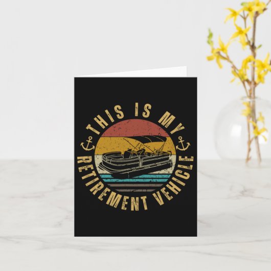 Pontoon Captain My Retirement Vehicle Pontoon  カード (黄色い花)