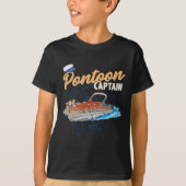 Pontoon Captain Tee Shirt Funny Pontoon Boating Tシャツ (正面)