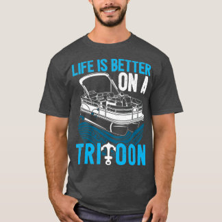 Pontoon First Mate Tritoon Boat Lovers Idea Gifts Tシャツ
