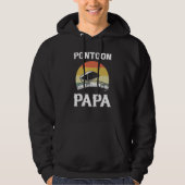 Pontoon Papa Pontoon Boating Boat Captain パーカ (正面)