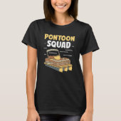 Pontoon Squad Crew Boating Captain Tシャツ (正面)