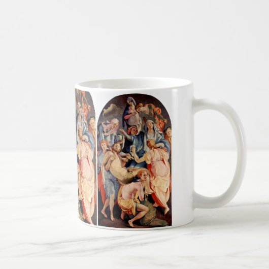 Pontormo著十字、Jacopo (ベストからの降下 コーヒーマグカップ (右)
