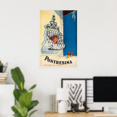 Pontresina Engadin Switzerland Schweiz Suisse ポスター (ホームオフィス)