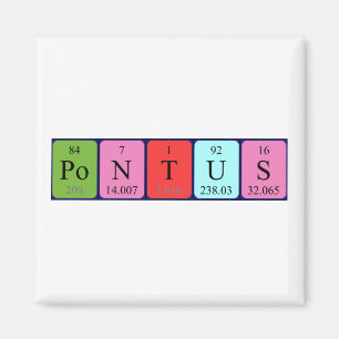 Pontus周期表名磁石 マグネット