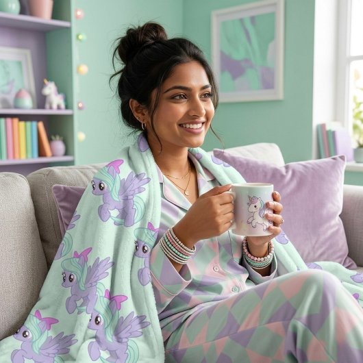 Pony フリースブランケット