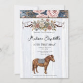 Pony Birthday  招待状 (正面)