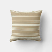 Pony & Earthy Striped Double‑Sided Throw Cushion クッション (裏面)