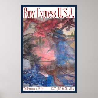 PONY EXPRESS U.S.A. ポスター