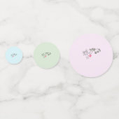 Pony Party Tischkonfetti für Pferdemädchen コンフェッティ (裏面)