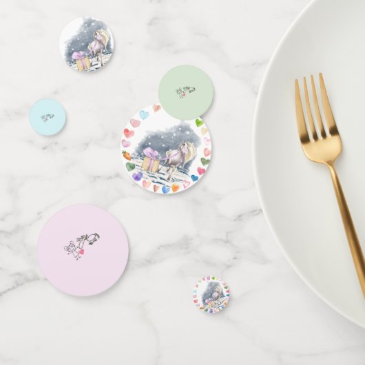 Pony Party Tischkonfetti für Pferdemädchen コンフェッティ (グループ)