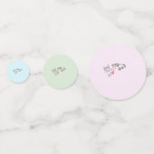 Pony Party Tischkonfetti, Pferdemädchen Geschenk コンフェッティ (裏面)