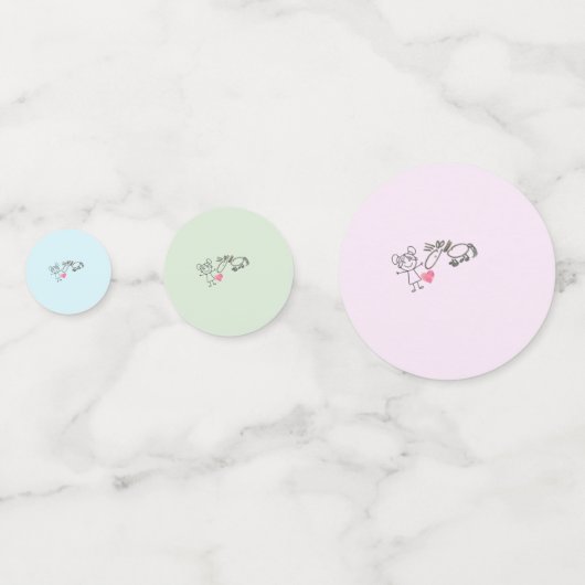 Pony Party Tischkonfetti, Pferdemädchen Geschenk コンフェッティ (裏面)