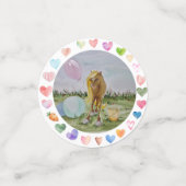 Pony Party Tischkonfetti, Pferdemädchen Geschenk コンフェッティ (スモール正面)