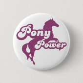 Pony Power 缶バッジ (正面)