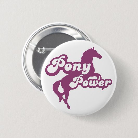 Pony Power 缶バッジ (正面&裏面)