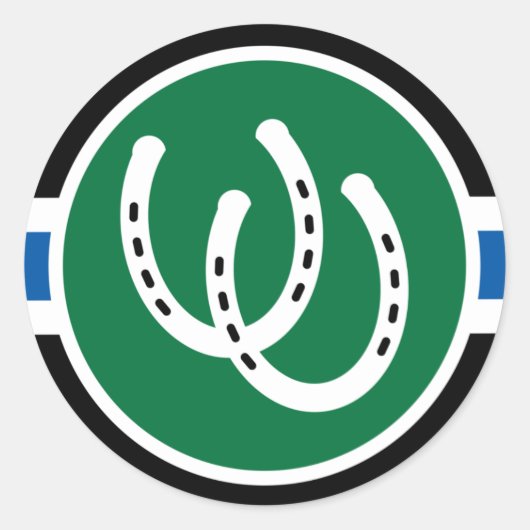 Pony Pride Flag  ラウンドシール (正面)