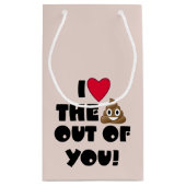 Pooのギフトバッグ愛して下さい スモールペーパーバッグ (裏面)