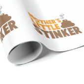 pooの悪臭の臭いを持つ母の小さい鼻摘みもの ラッピングペーパー (ロールコーナー)