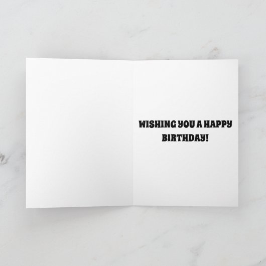 POOバルーンおもしろいケーキ子供かわいい誕生日 カード (内部)