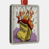 Poo燃え立つこと メタルオーナメント (右)