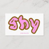 Poo/シャイな名刺 名刺 (裏面)