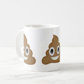 Poo Emojiの山 コーヒーマグカップ (正面左)