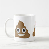 Poo Emojiの山 コーヒーマグカップ (左)