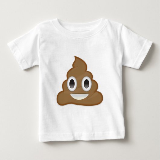 Poo Emojiの山 ベビーTシャツ (正面)